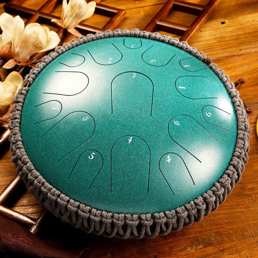 Hluru Steel Tongue Drum 14" 15-Note D Major