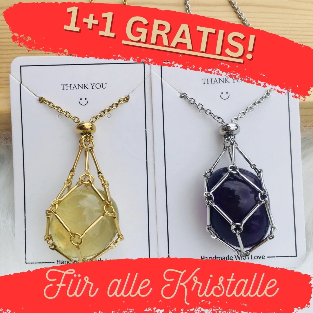 1+1 GRATIS! 2023 Kristall Steinhalter Halskette - Schützen Sie Ihre Energie zu jeder Zeit!