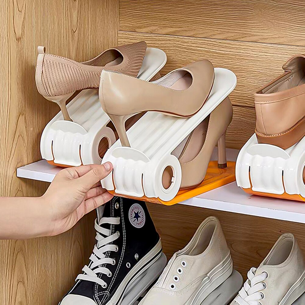 1 + 2 gratis | FoldBox™ Compact verstellbare Schuhregale