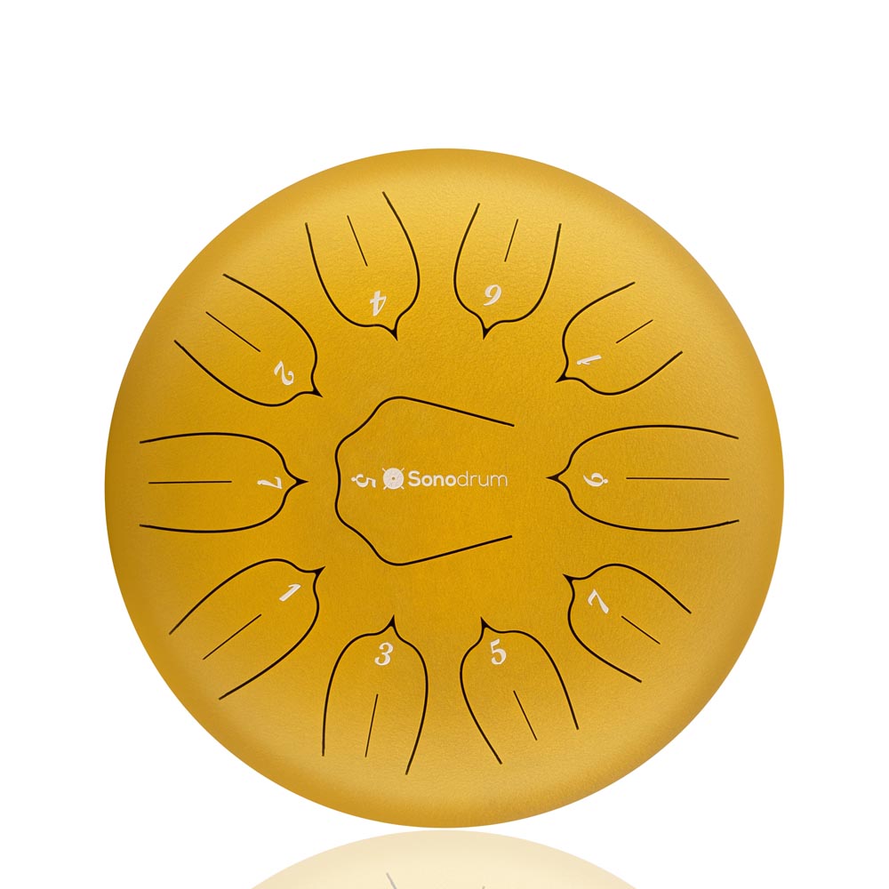 Sonodrum tongue drum - "Standard" - Handmade - 30cm - 11 tongues - D major