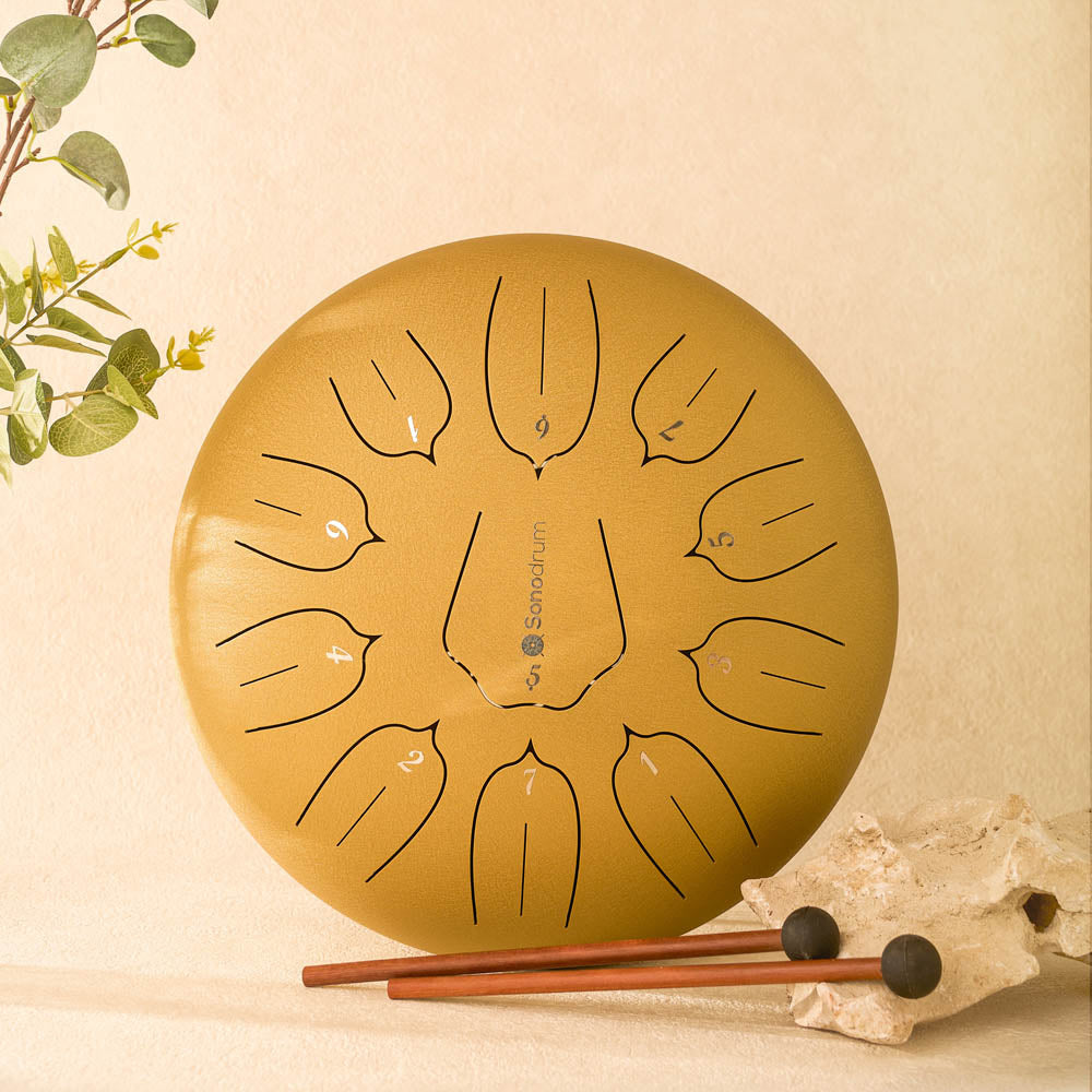 Sonodrum tongue drum - "Standard" - Handmade - 30cm - 11 tongues - D major