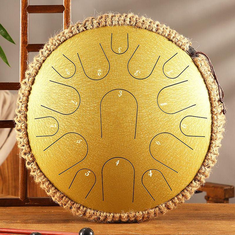 Hluru Steel Tongue Drum 14" 15-Note D Major