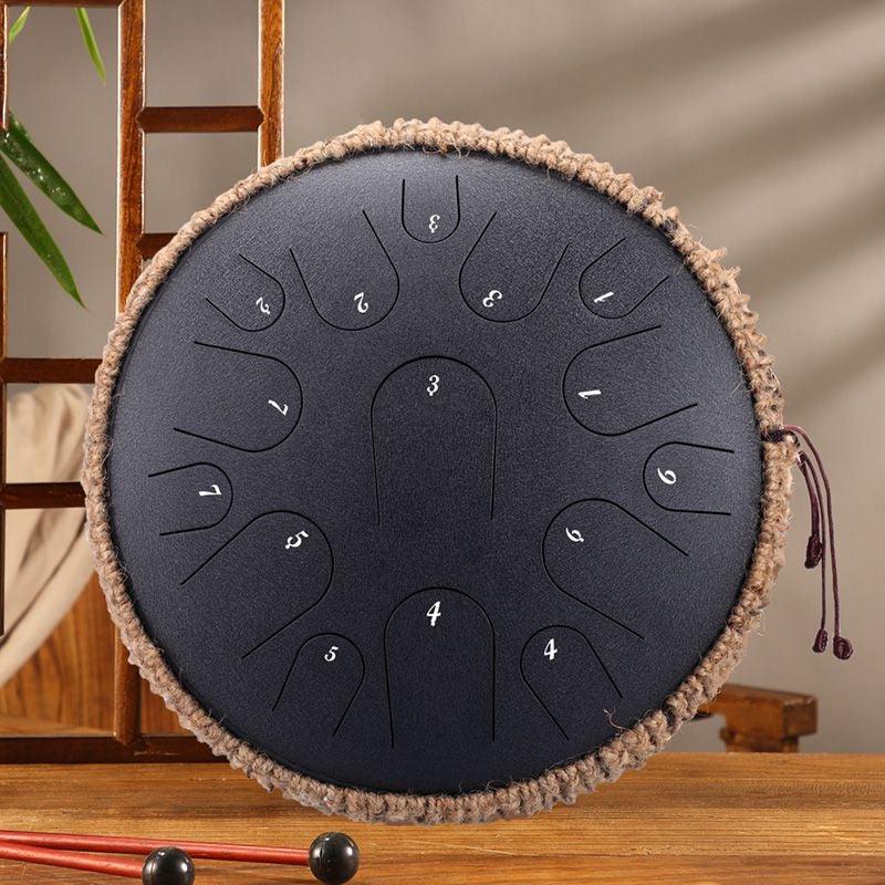 Hluru Steel Tongue Drum 14" 15-Note D Major