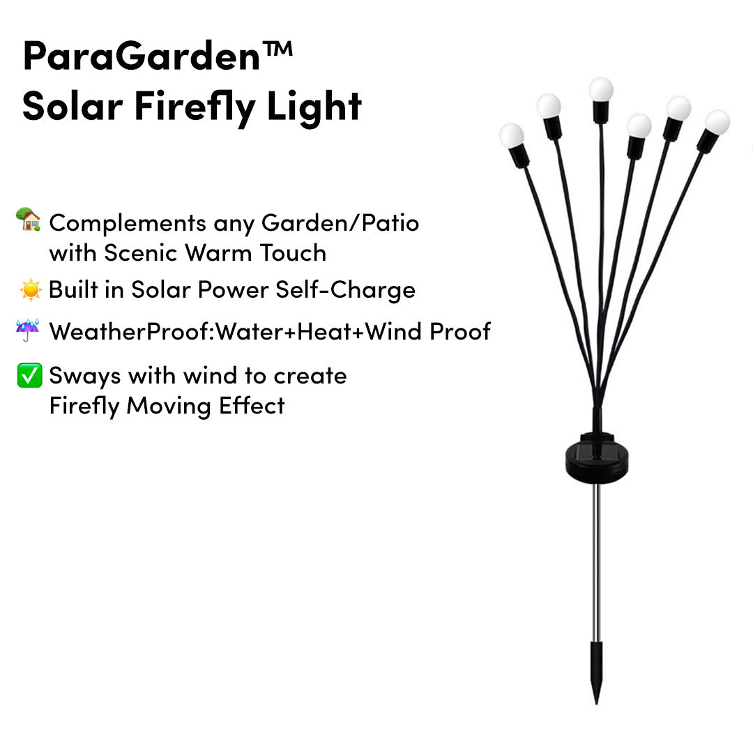 Solar Firefly Light mit Auto Power AN/AUS wasserdicht