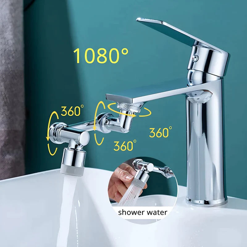 Universal 1080° drehbarer Wasserhahn™ - Stellen Sie jetzt den Wasserhahn auf den gewünschten Winkel ein, bis zu 1080° effektiv!